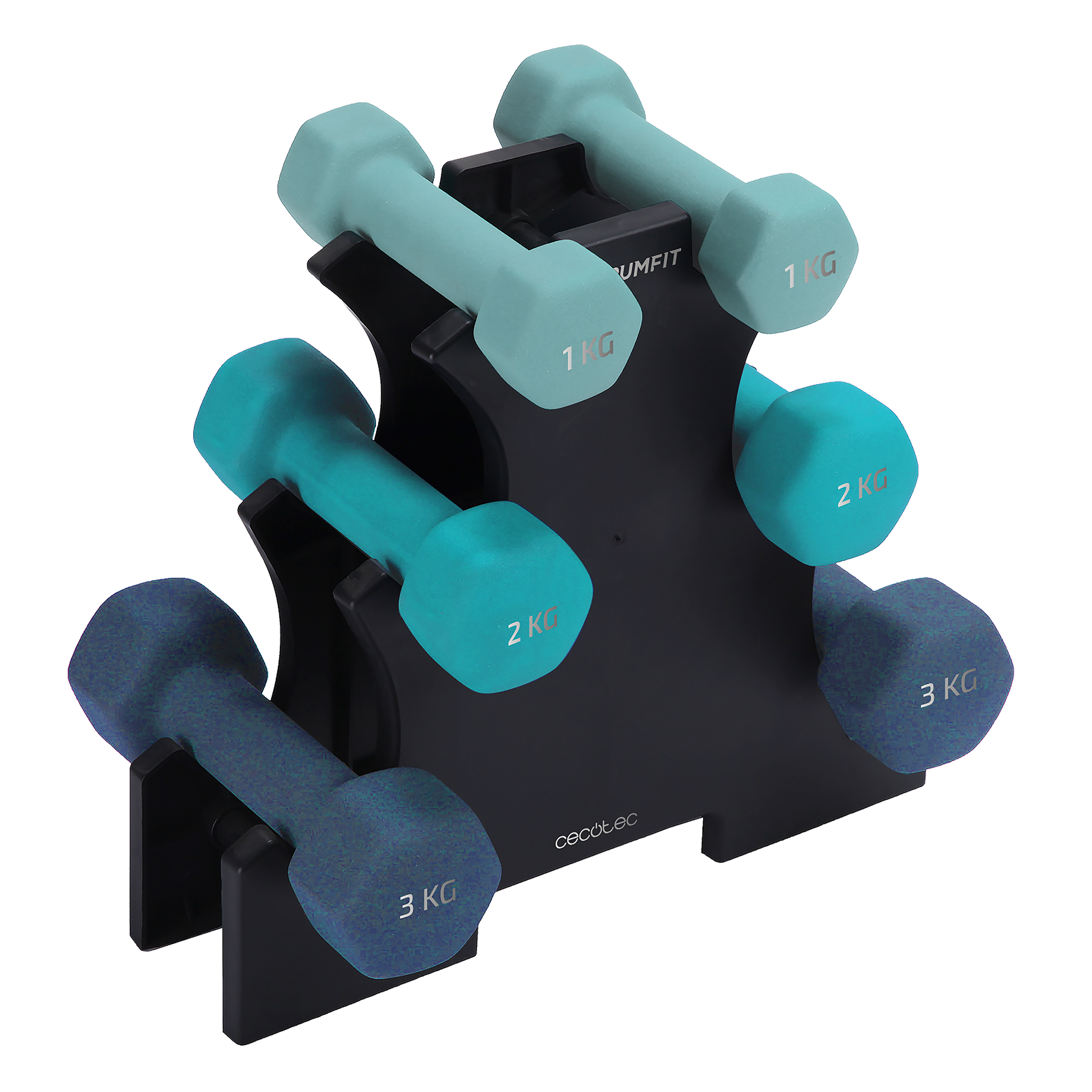 DrumFit Dumbbell 123 Neoprene Set