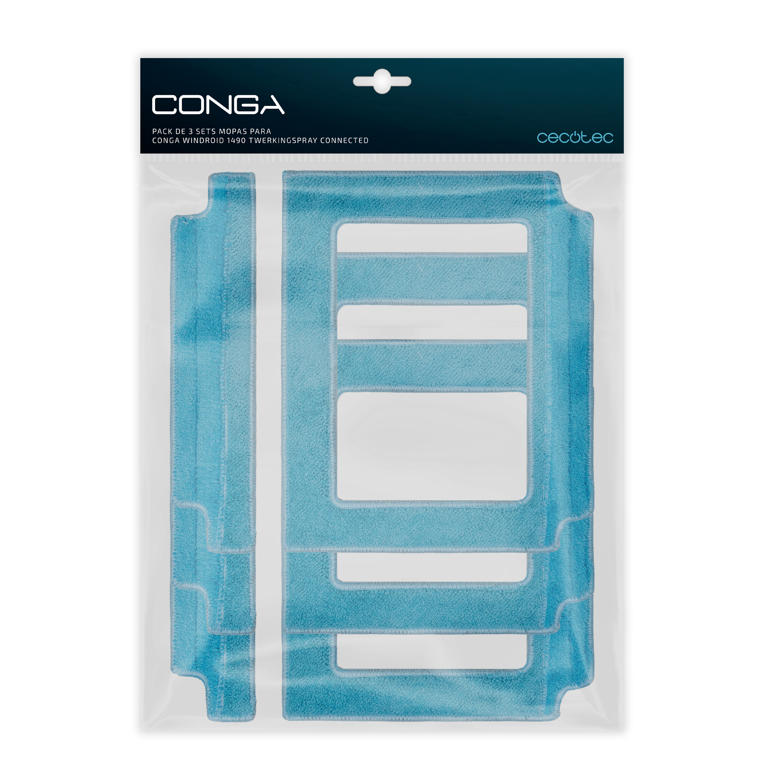 Pack de 3 sets mopas para Conga Windroid 1490 TwerkingSpray Connected