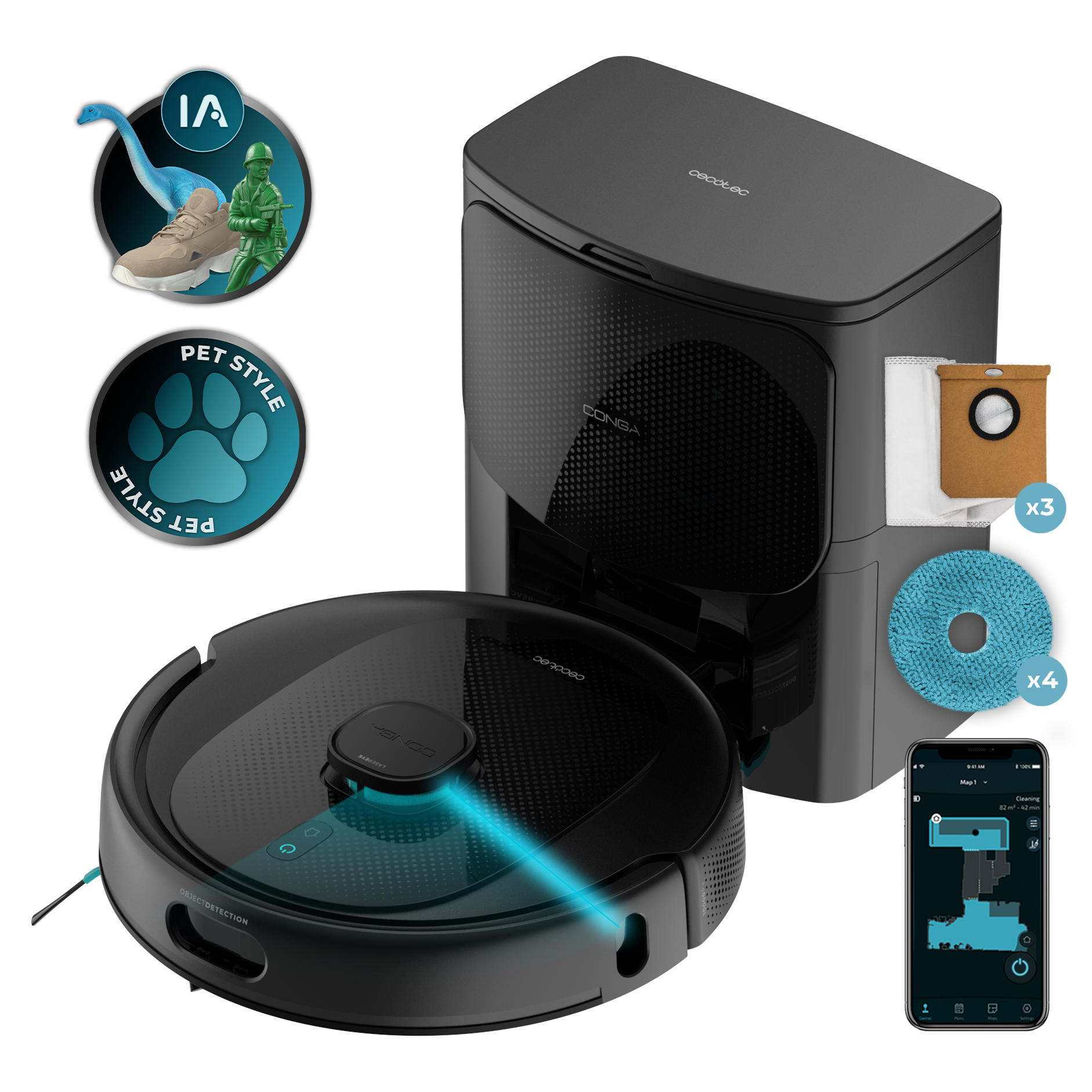 Conga 9990 AI Spin Revolution Ultra Power Home