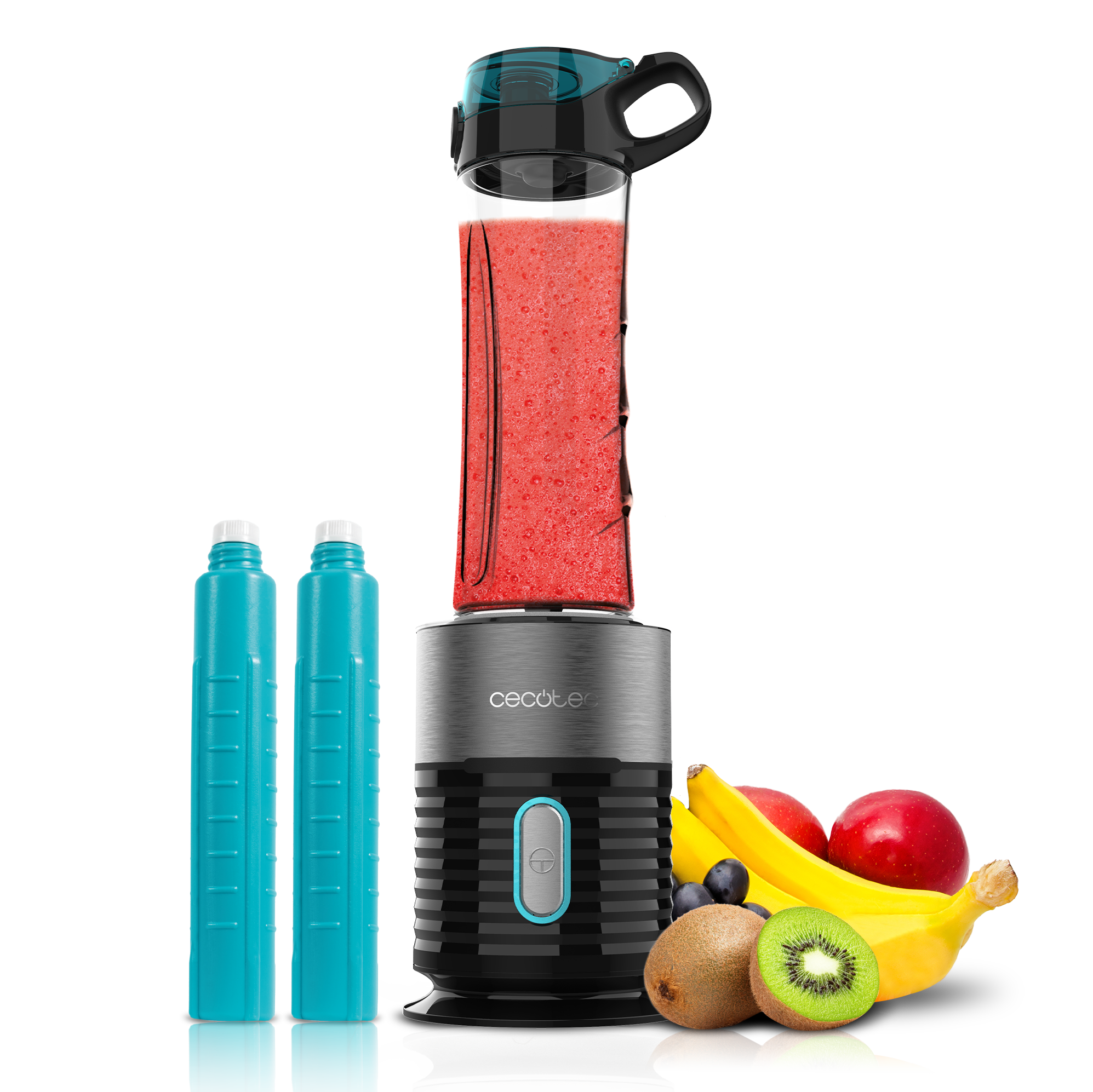 Batidora de vaso individual power titanium 650 easygo inox