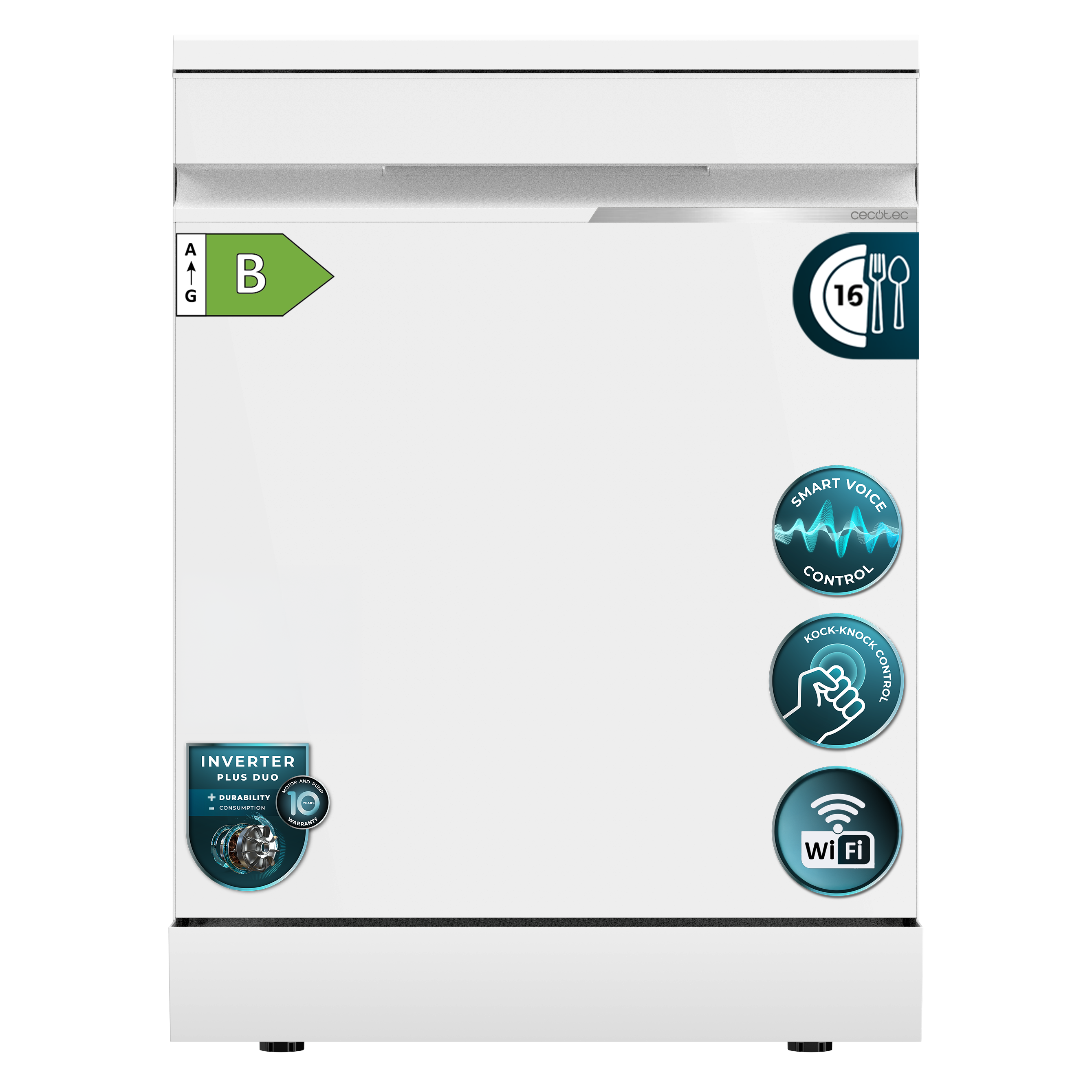 Bolero Aguazero 7000 Matt White Glass Connected