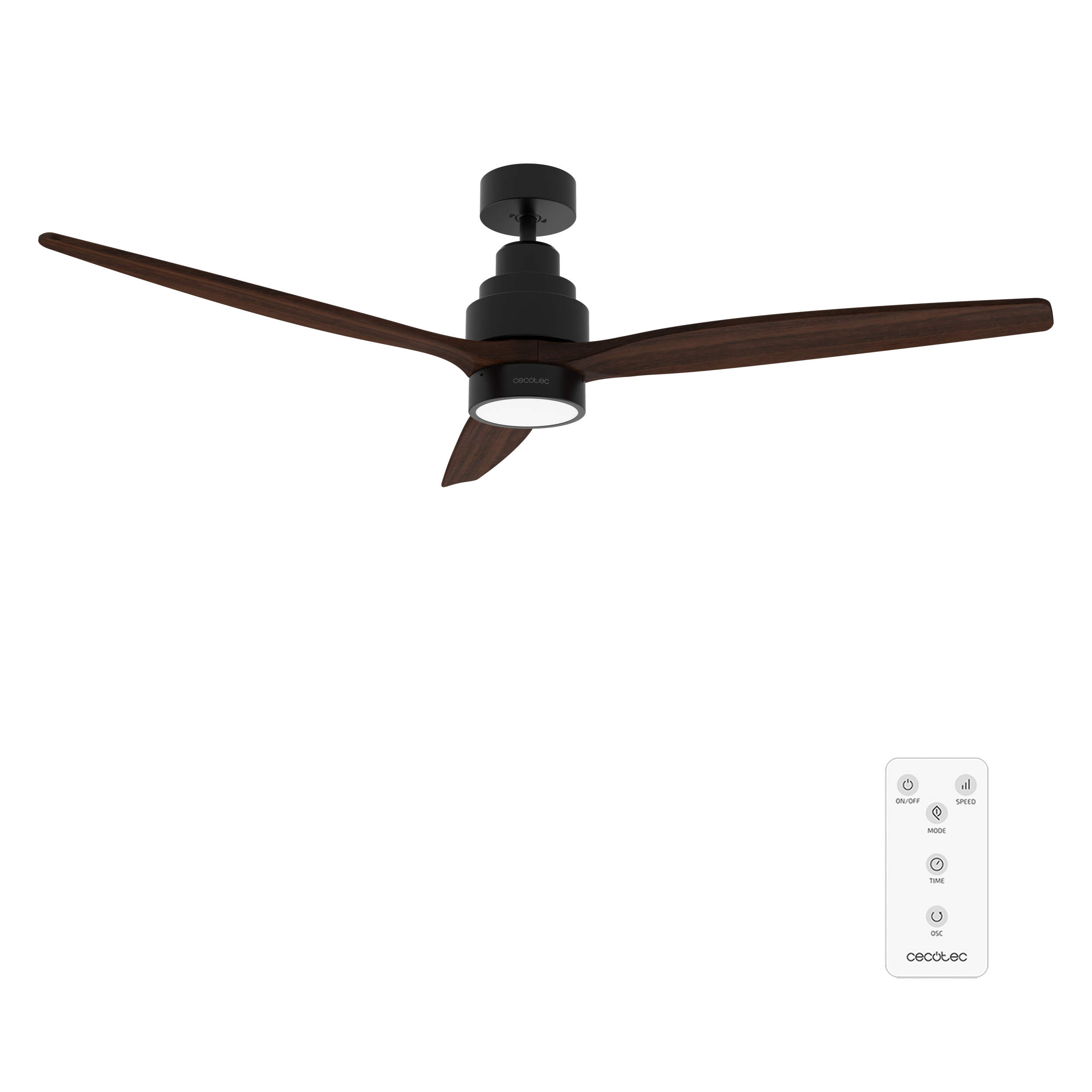 Ventilador de techo EnergySilence Aero 5300 Black&Wood Design