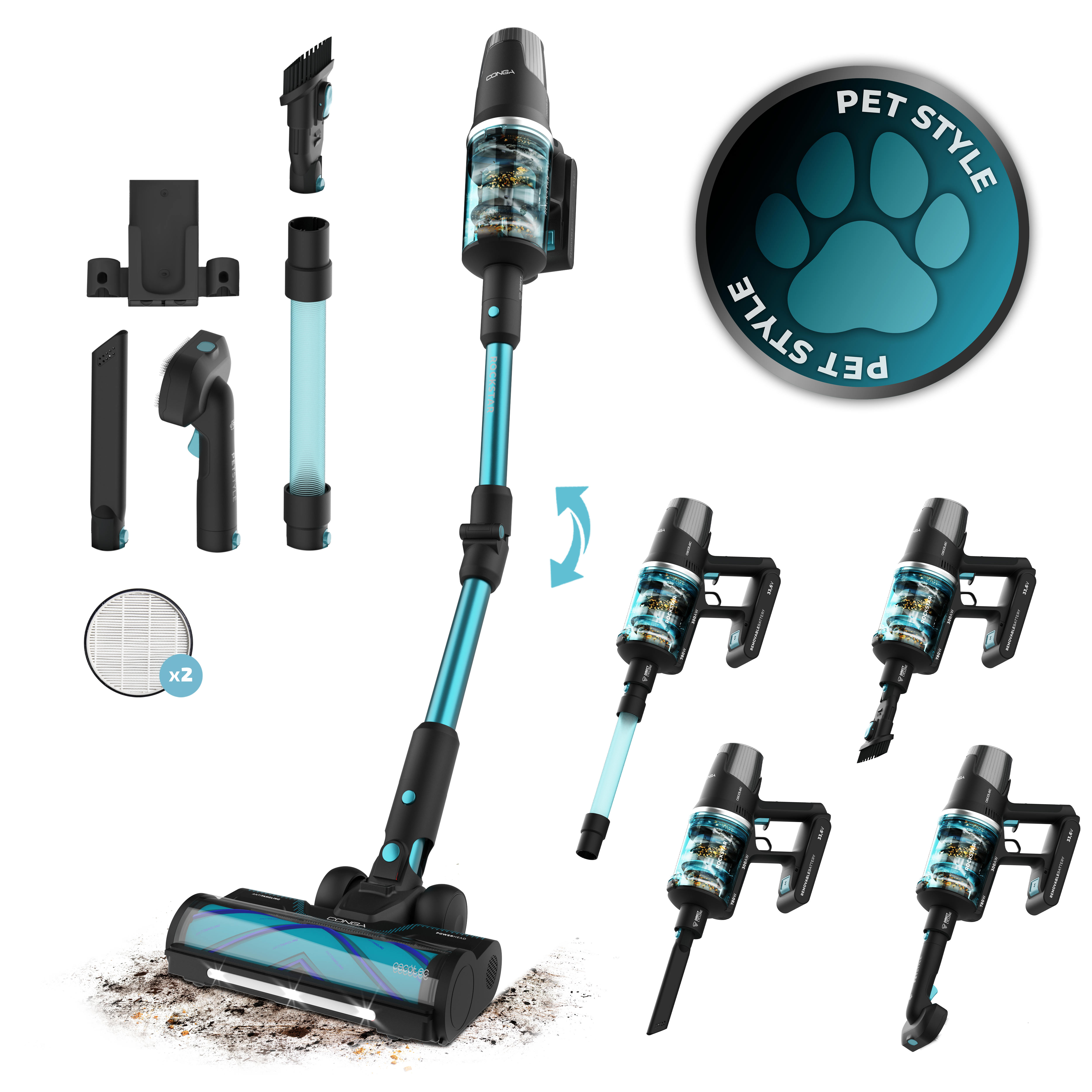 Conga Rockstar RX50 Pet Flex X-Treme
