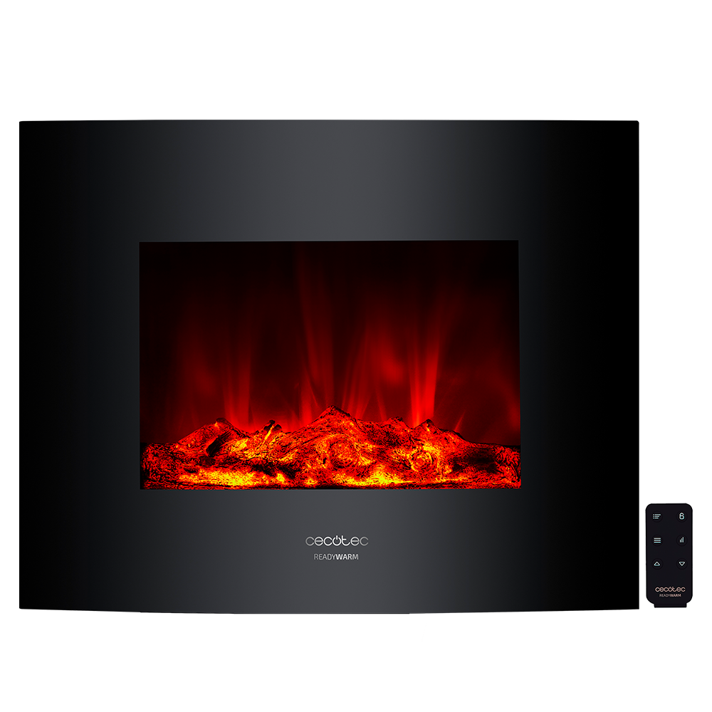Chimenea electrica decorativa de pared Ready Warm 2600 Curved Flames