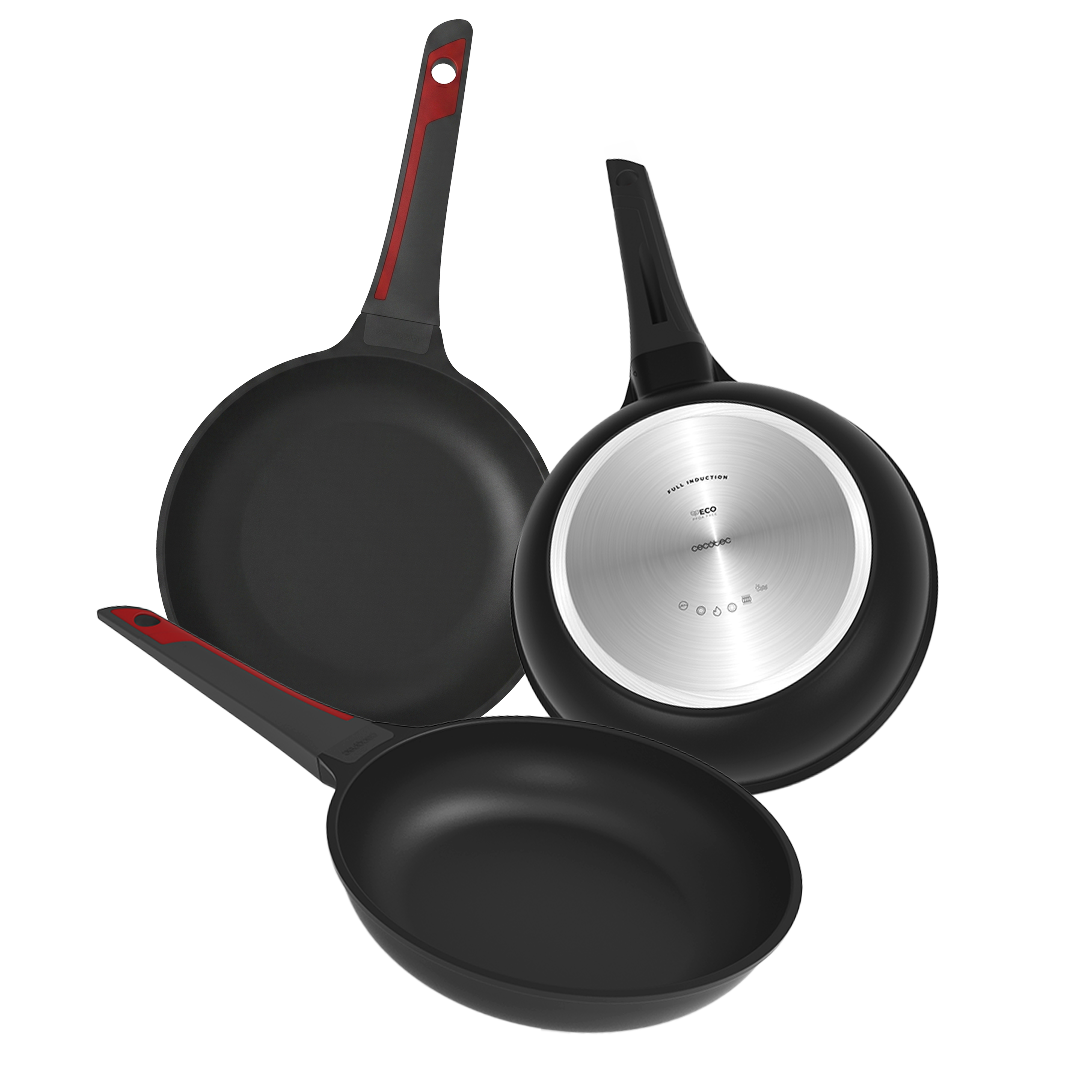 Set sartenes de 20, 24 y 28cm, Colección Gourmet Smart Detect