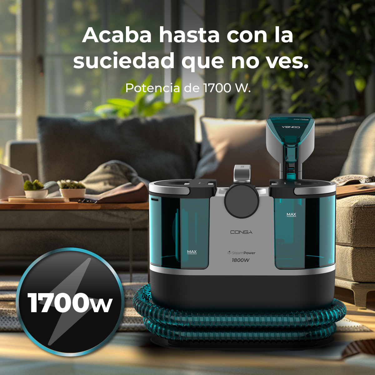 Conga 7000 Carpet&Spot Clean Steam Max | Envío gratis y mejor precio garantizado – foto detalle 3