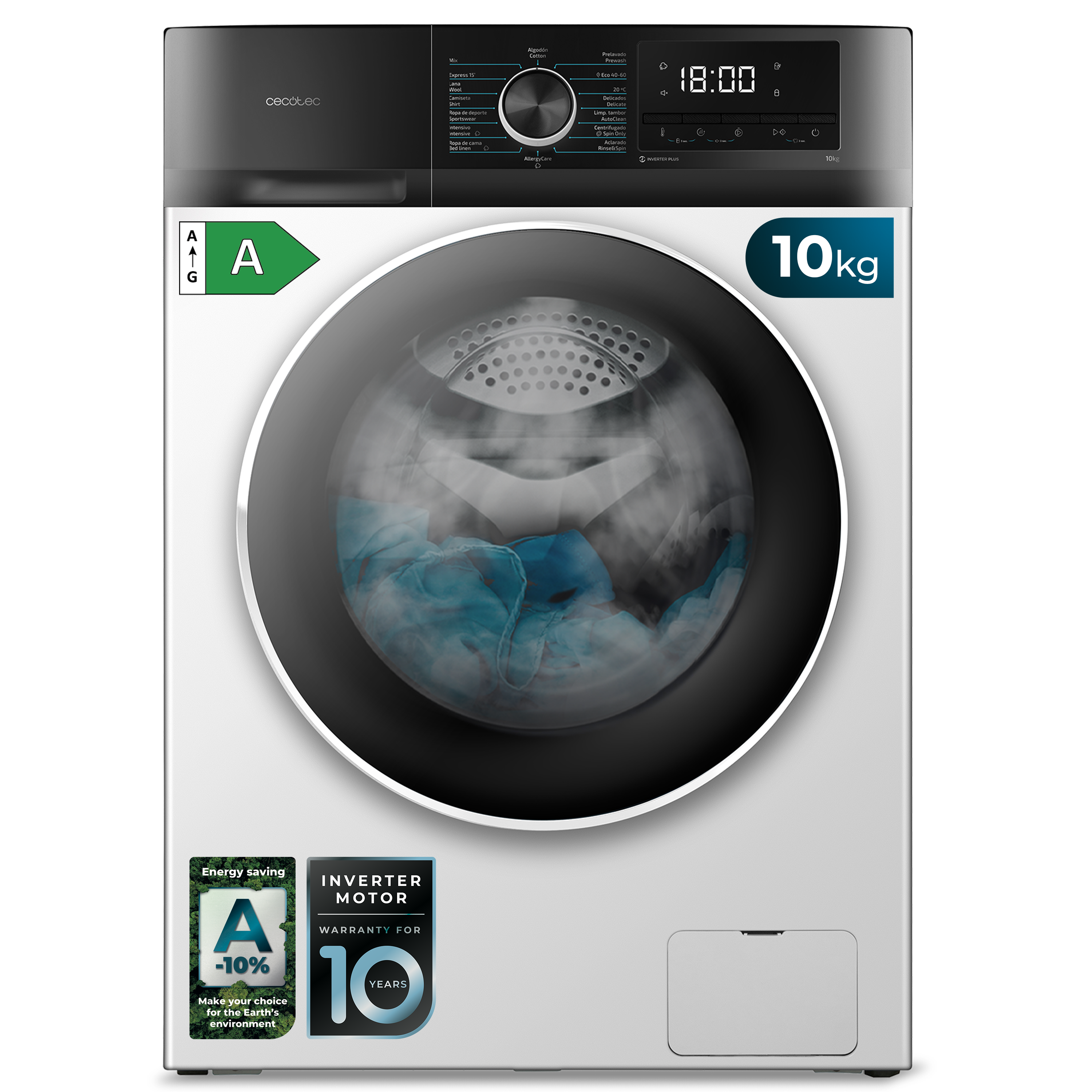Lavadora Bolero DressCode 10500 Inverter A