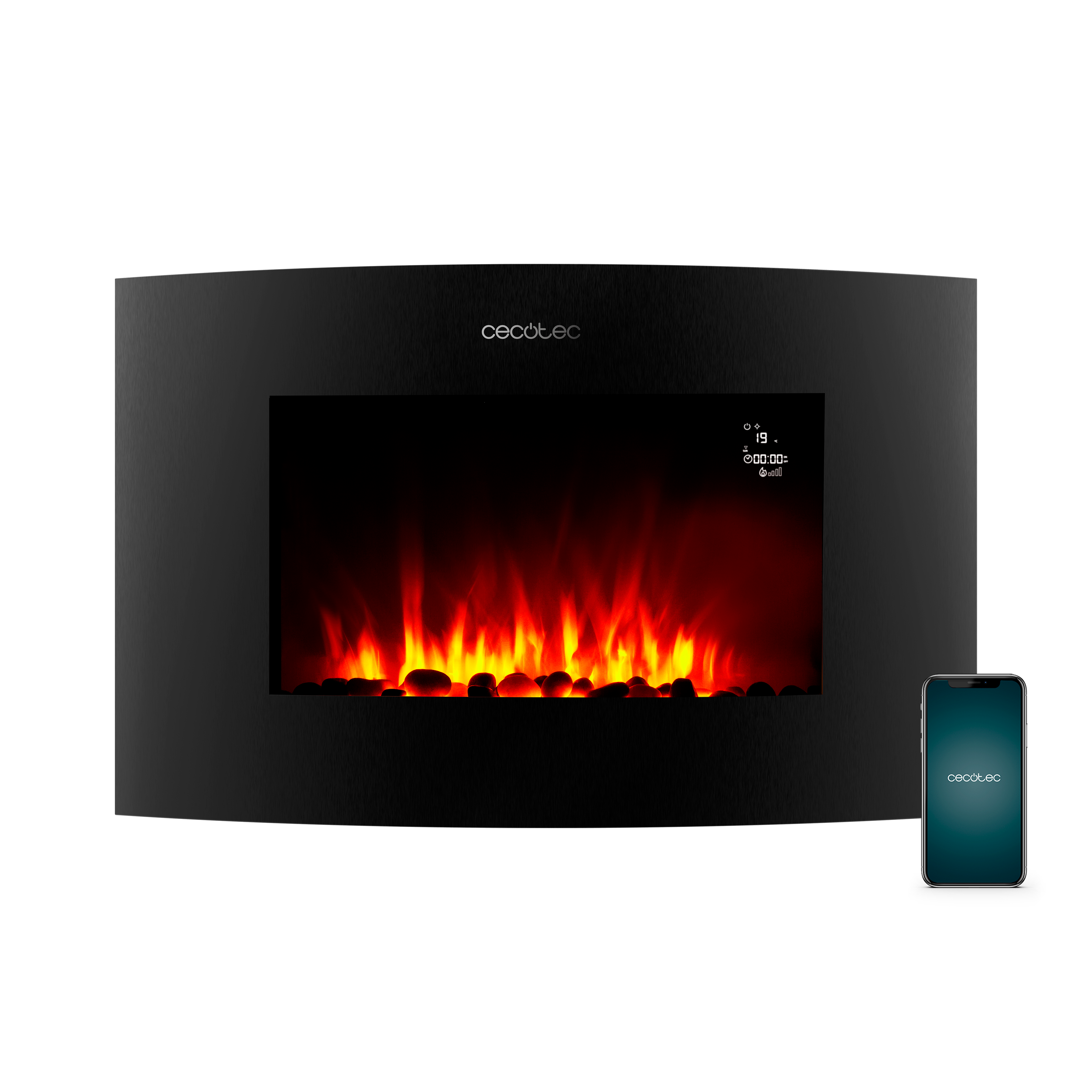 ReadyWarm 3560 Curved Flames Connected
