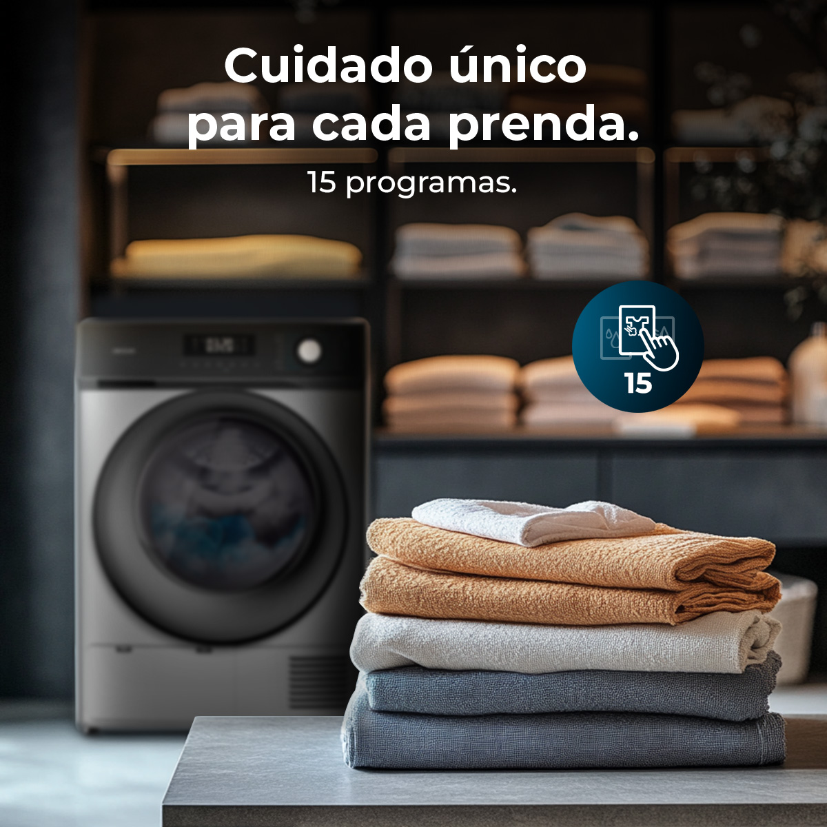 Bolero Dresscode Dry 8330 Steel | Envío, instalación y retirada RAEE gratis – foto detalle 4