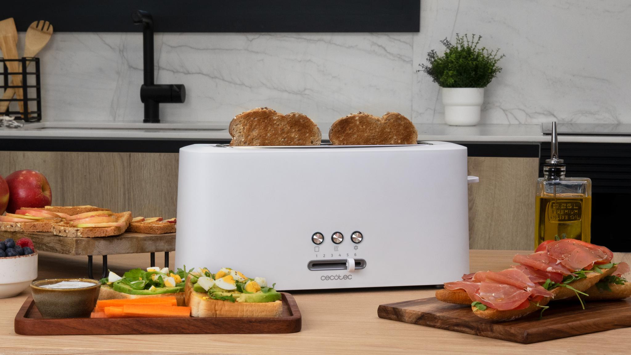 Tostadora Tostador Vertical Cecotec Toast&Taste 10000 Extra White