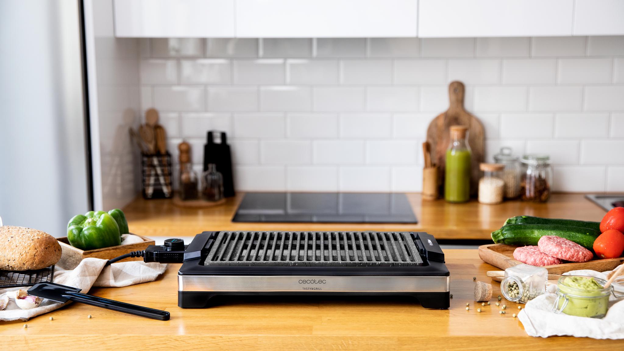 Plancha De Cocina Cecotec Tasty&Grill 2000 Inox Linestone