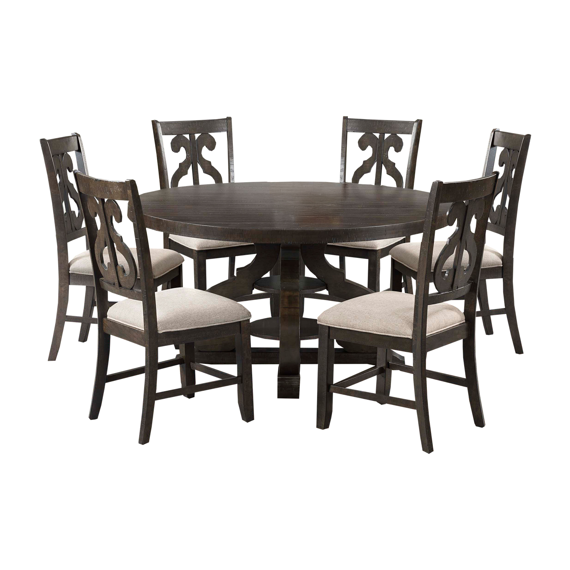 7PC Set Dining Round