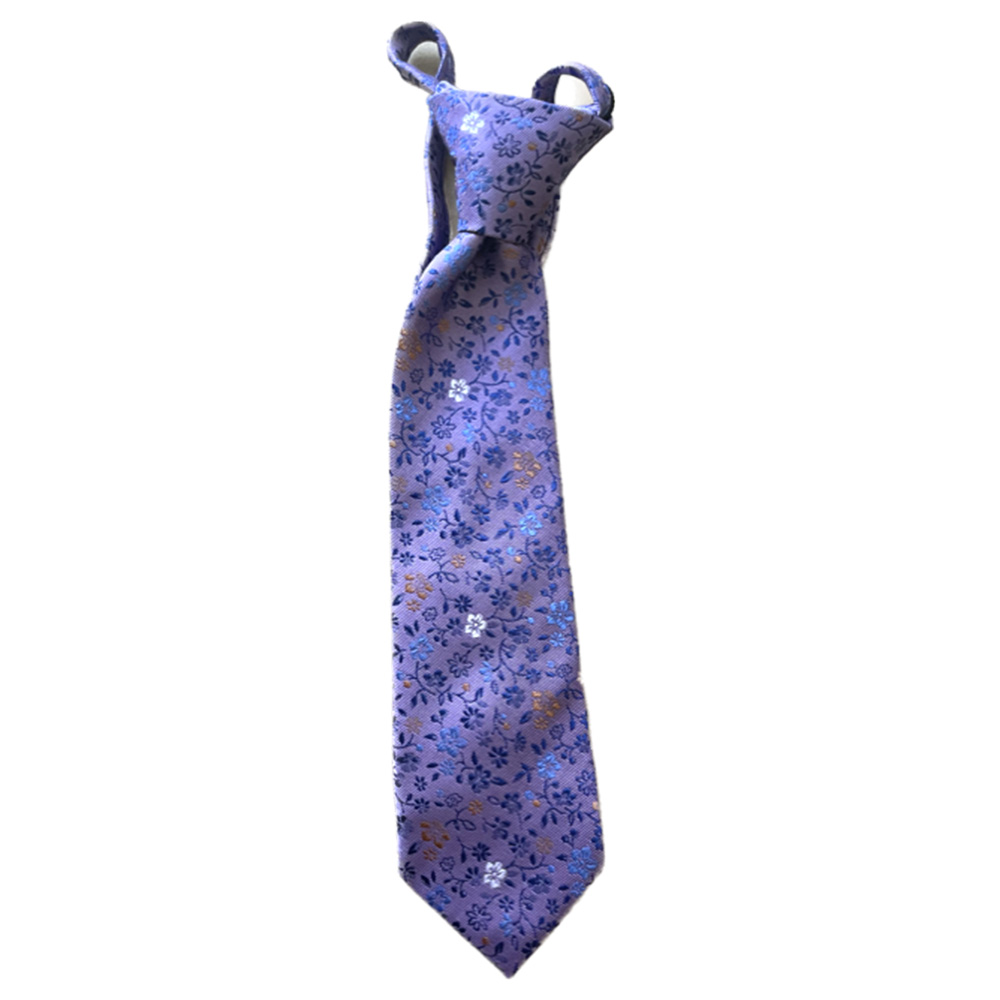 Toddler Floral Zipper Necktie