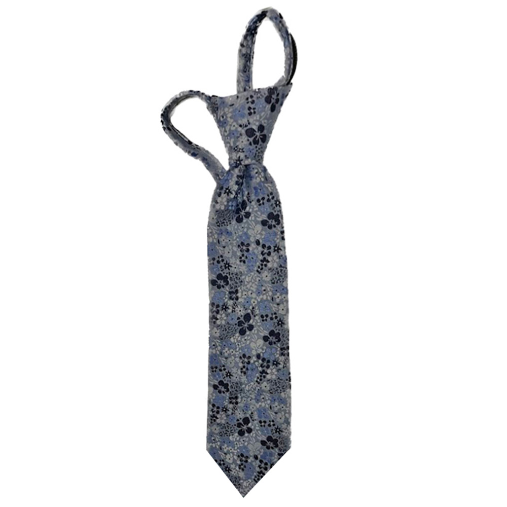 Toddler Floral Zipper Necktie, , large
