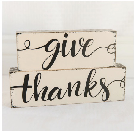 Give Thanks Block Set