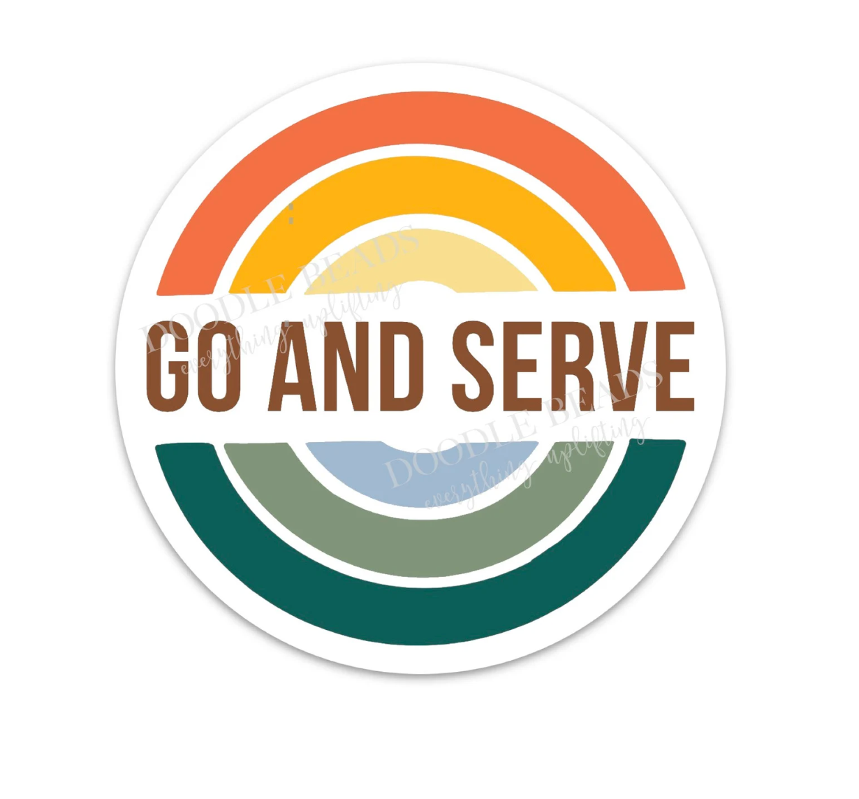 Go and Serve Missionary Sticker, , large image number 0