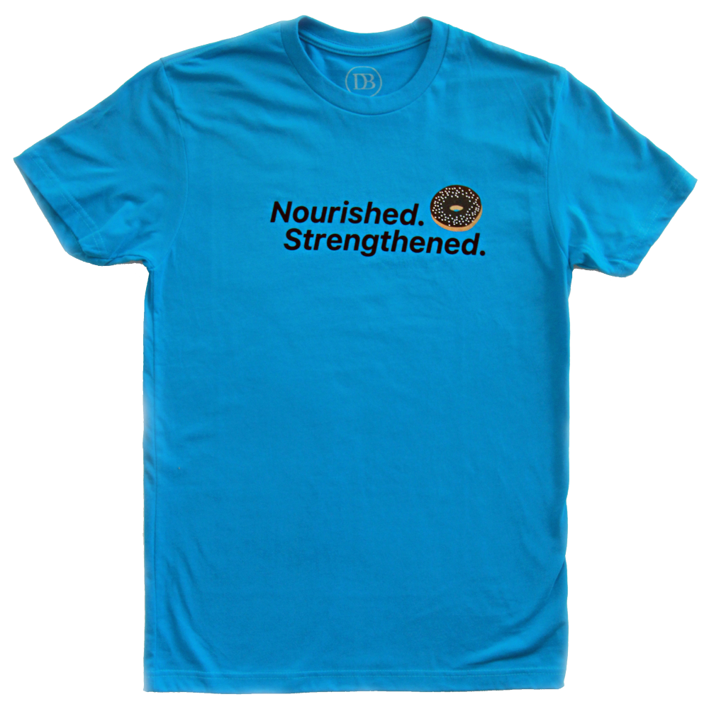 Nourished. Strengthened. Donut Unisex T-Shirt, , large image number 1