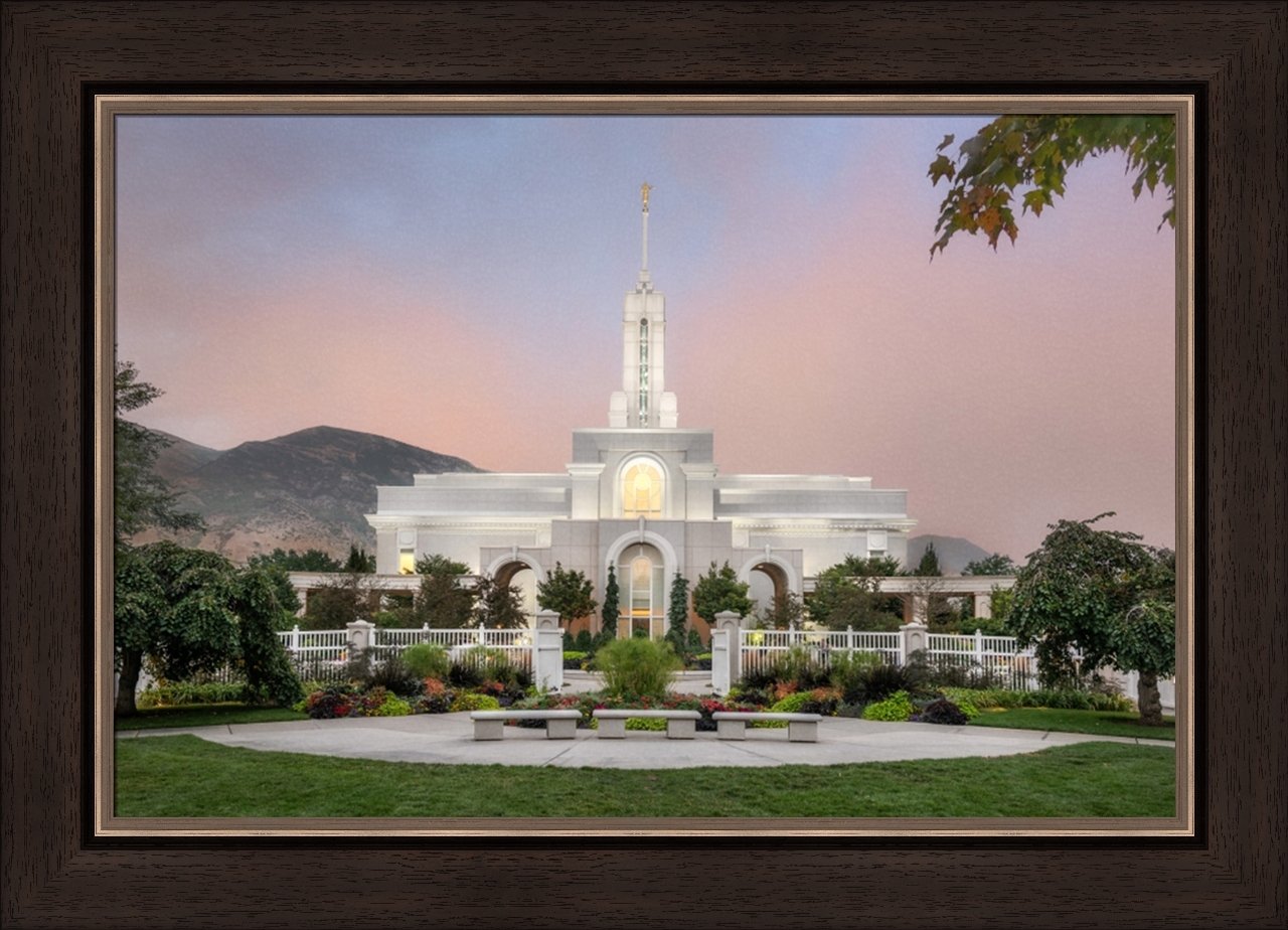 House of Peace: Mt. Timpanogos Temple (27x35 Framed Art), , large image number 0