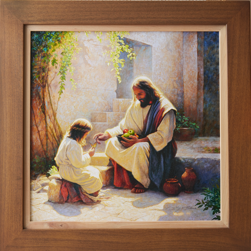 I Am a Child of God (21x21 Framed Textured Print), , large image number 0