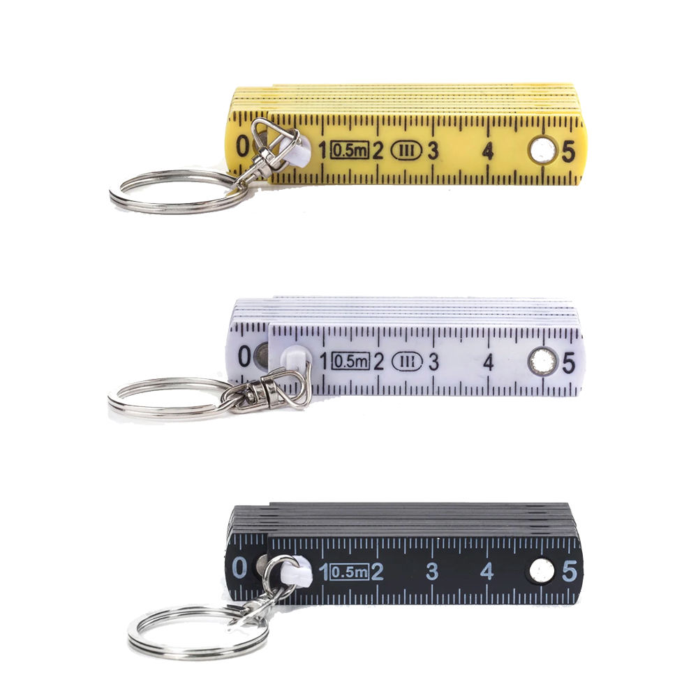 Mini Folding Ruler Keyring (Assorted Colors)