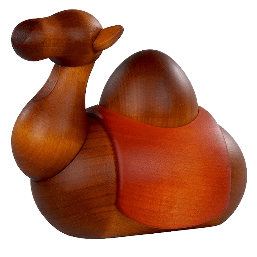 Handcrafted German Wood Nativity Camel, , large image number 0