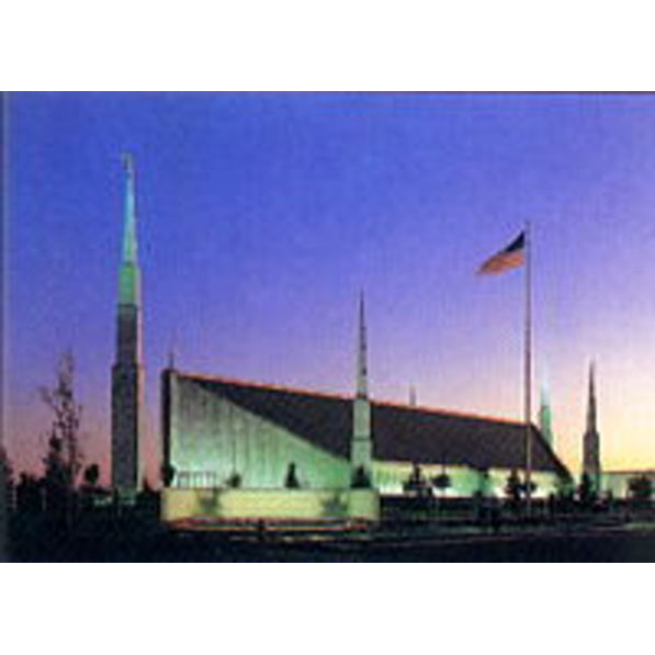 Boise Temple at Dusk Print, , large image number 0
