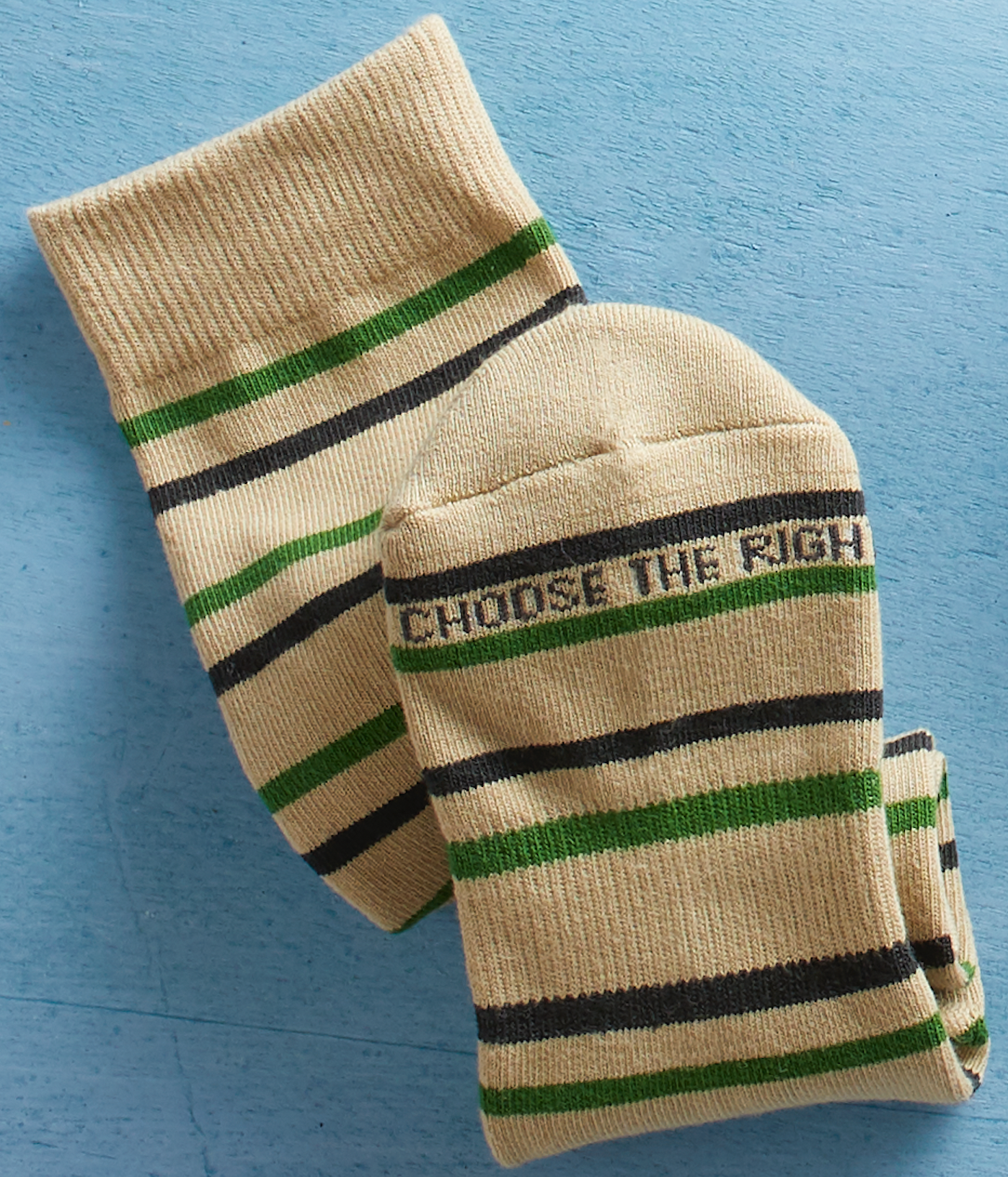 Men's Choose the Right Stripes Socks, , large