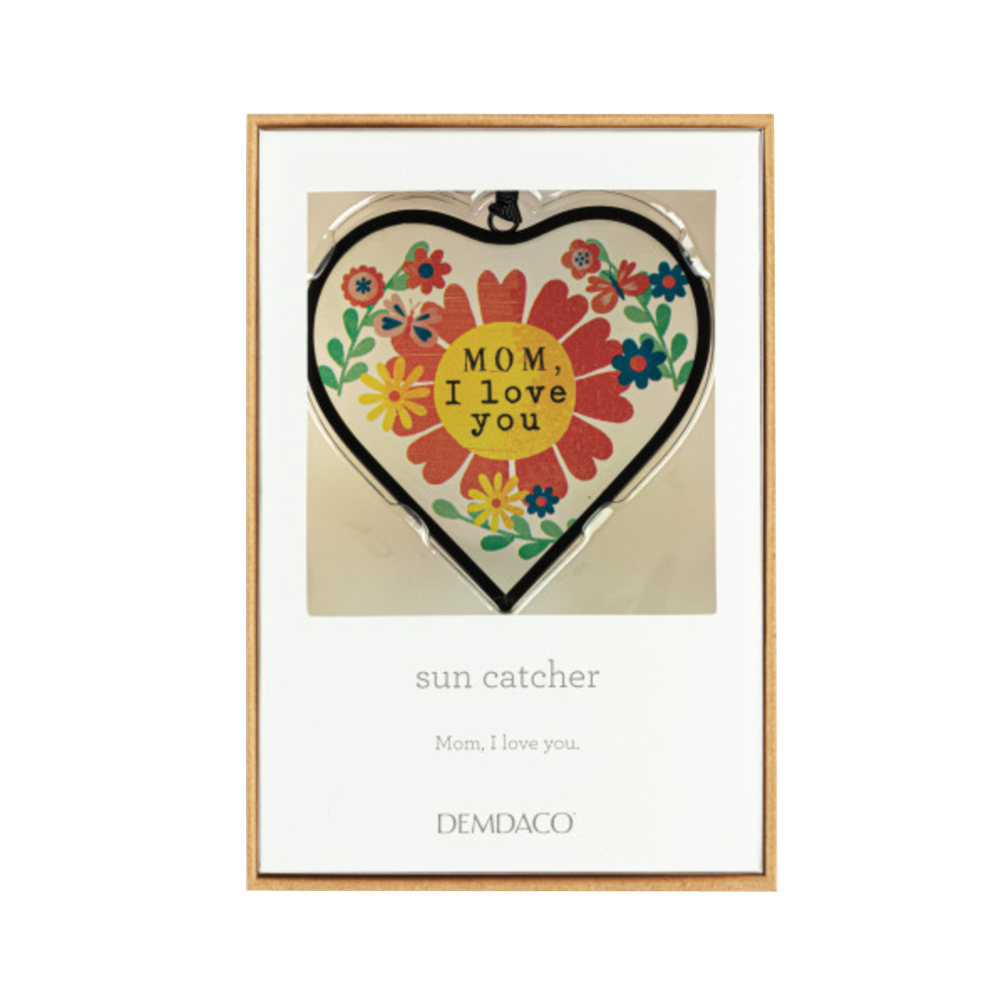 Love You Mom Heart Suncatcher, , large
