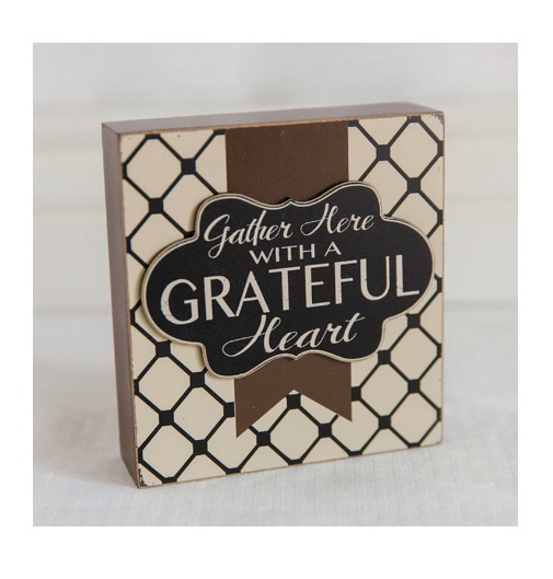 Grateful Heart (5x5 Plaque)