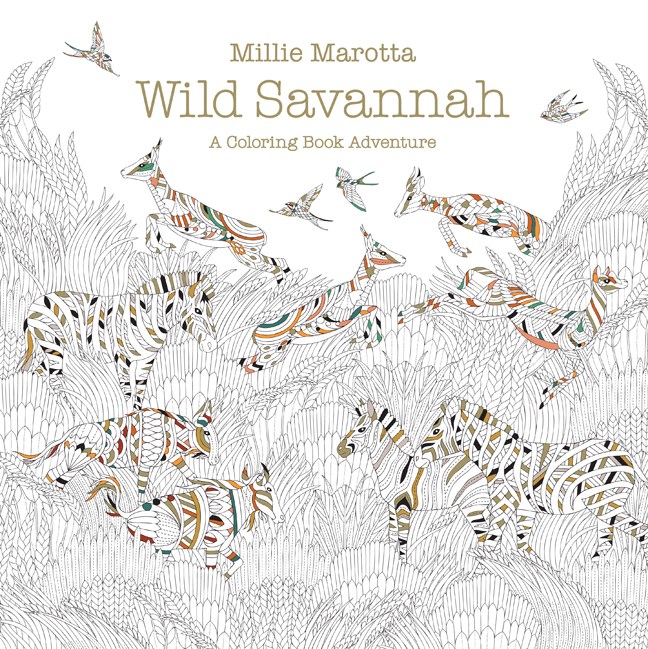 Wild Savannah: A Coloring Book Adventure, , large image number 0