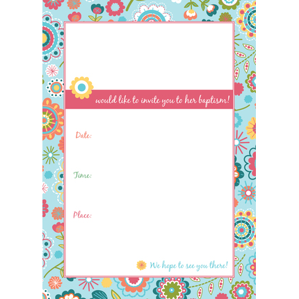 Baptism Invitations, , large image number 1