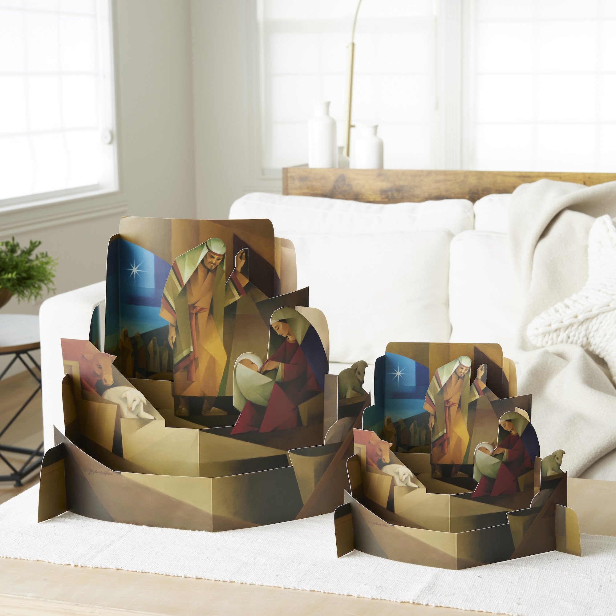 In the Stable Diorama Nativity, , large