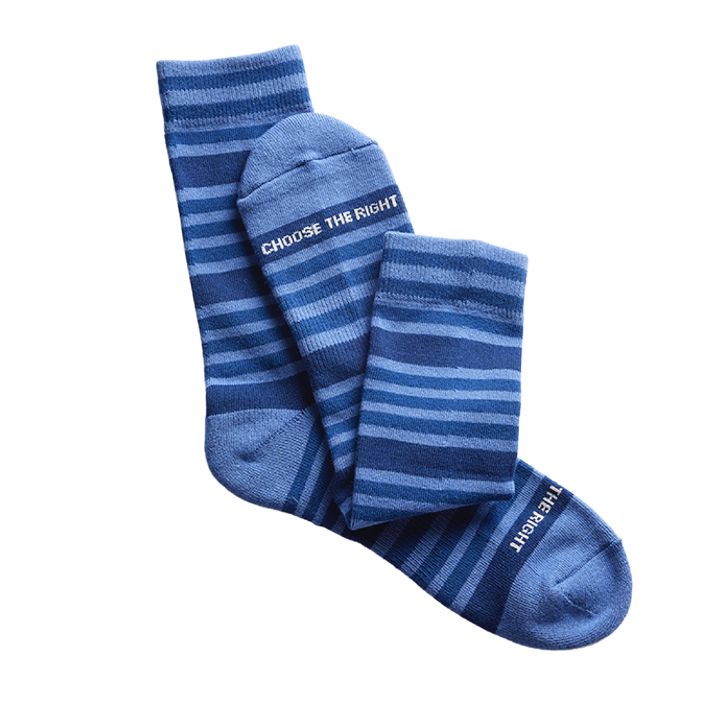 Men's Stripe Choose the Right Socks, , large image number 0