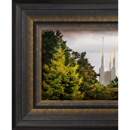 Washington, D.C. Temple, the Day Dawn is Breaking (19x48 Canvas Framed Art), , large image number 1