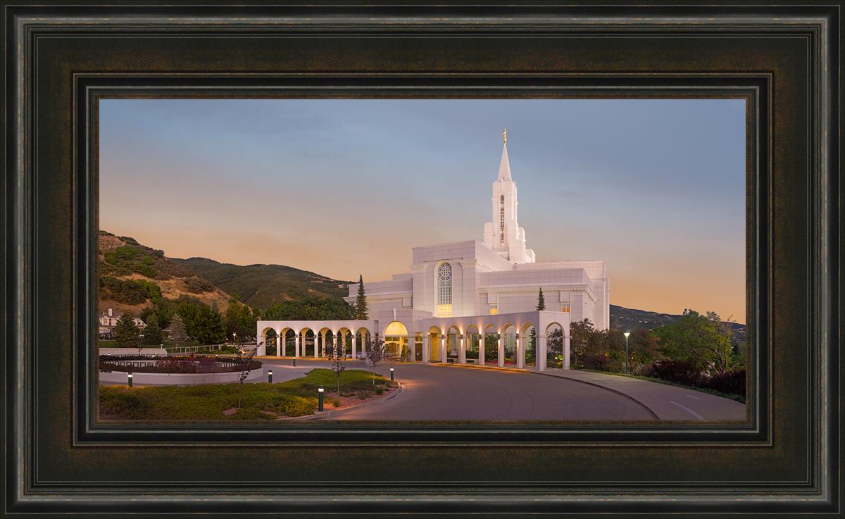 Bountiful Temple Peace Be Still (22x36 Framed Art), , large image number 0