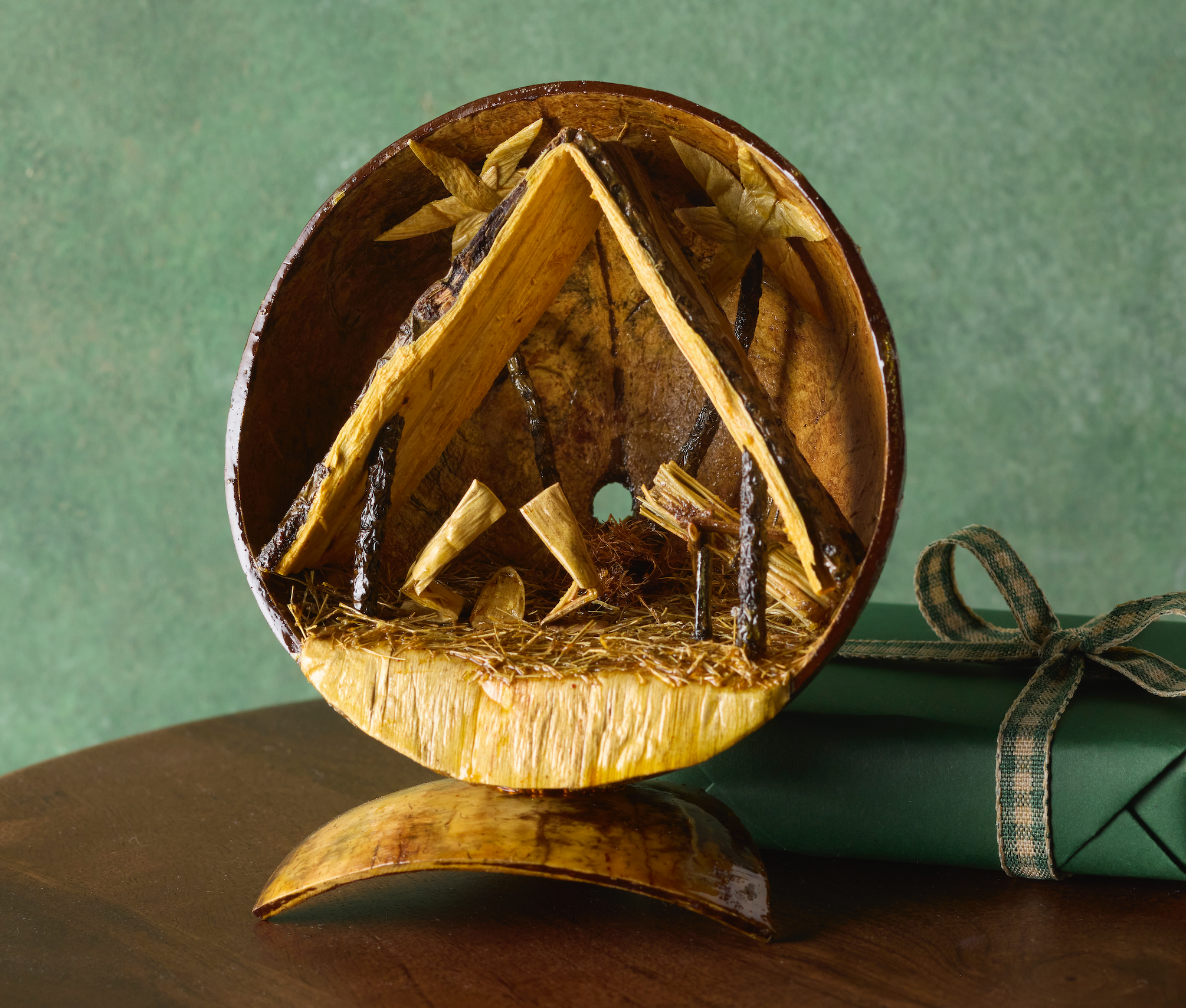 Cambodian Coconut Shell Nativity, , large image number 2