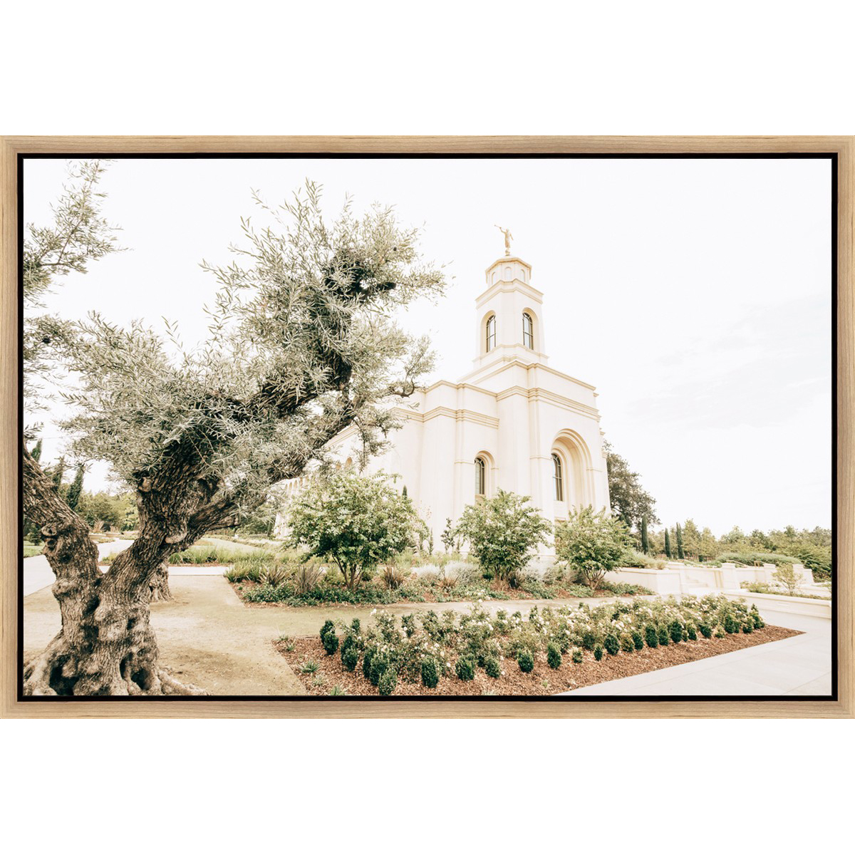 Sweet is the Work, Feather River Temple (31.5x21.5 Framed Canvas)