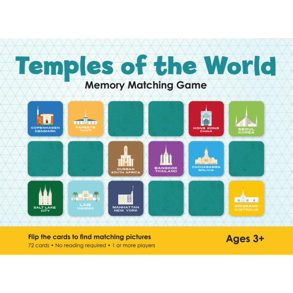 Temples of the World Memory Matching Game