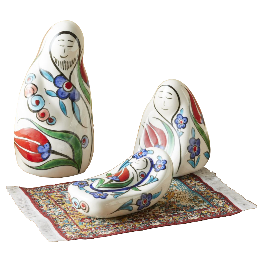 Handmade Turkish Nicean Ceramic Nativity