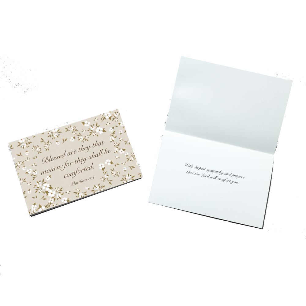 Blessed are They Sympathy Greeting Card