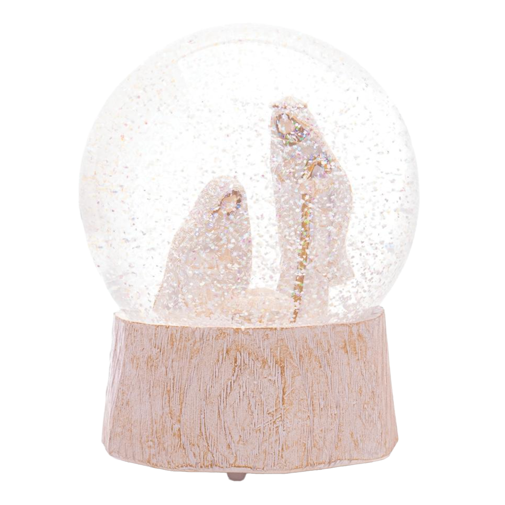 Holy Family Musical Snow Globe Nativity, , large image number 0