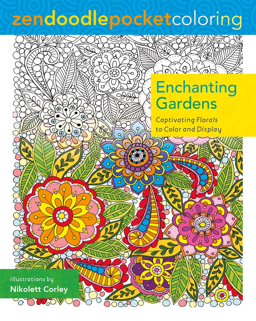 Zendoodle Pocket Coloring: Enchanting Garden, , large image number 0