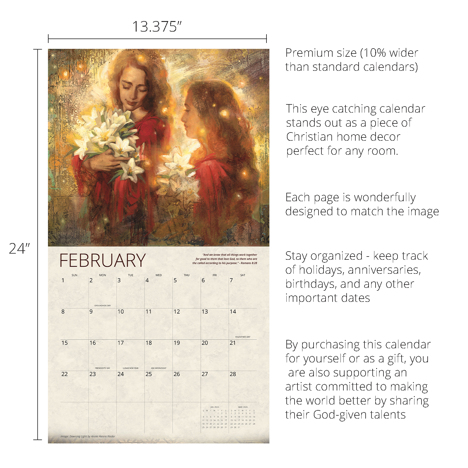 2026 Light of Love Calendar, , large image number 2