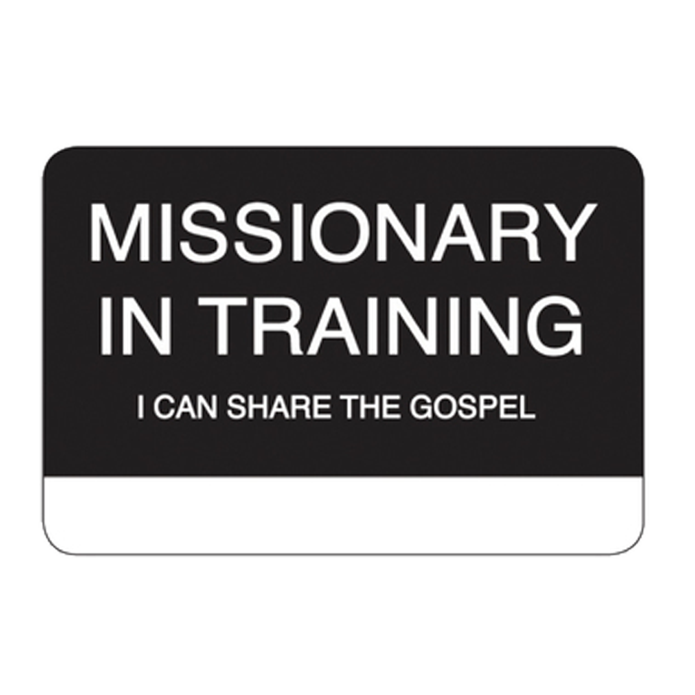 missionary-in-training-slip-on-badge for Free Printable Missionary Name Tags Missionary in Training Slip-On Badge for Free Printable Missionary Name Tags