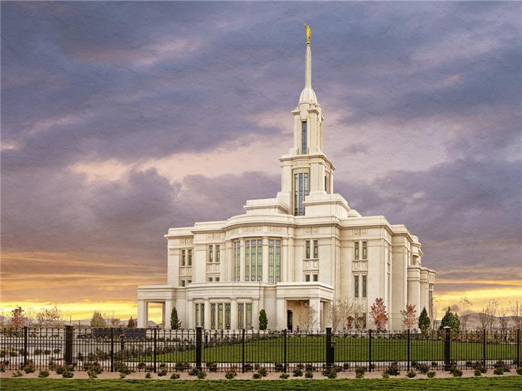 Payson Temple Storm Breaks Print, , large image number 0