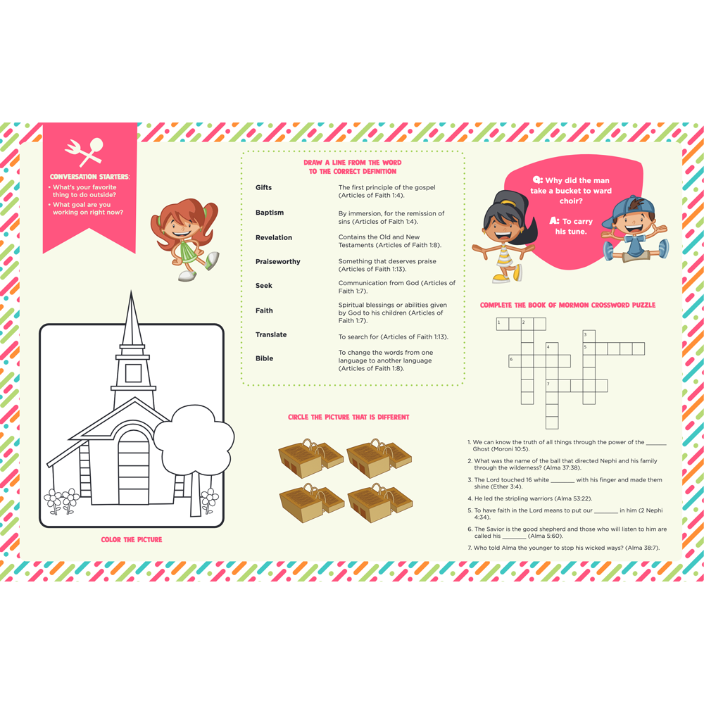 Fun Around the Table Placemat Pad, , large