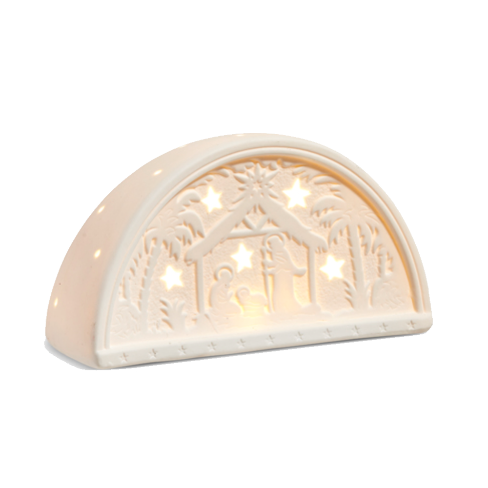 Light-up Porcelain Nativity