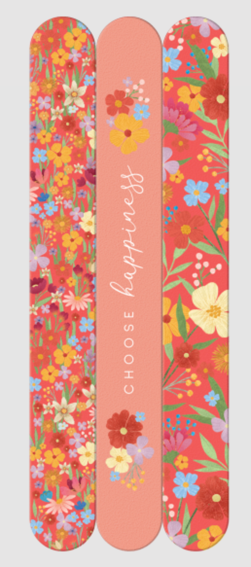 Coral Floral Nail Files, , large image number 1
