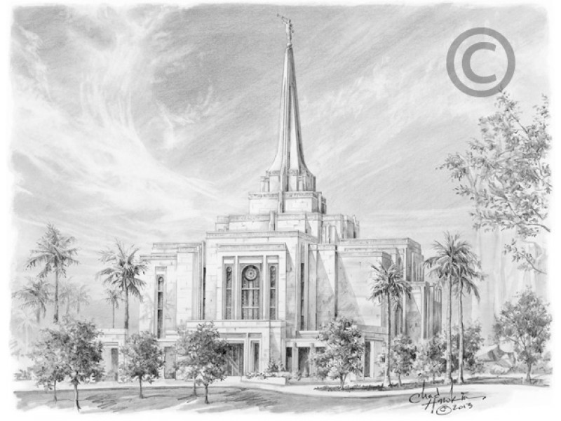 Gilbert Arizona Temple (5x7 Print), , large image number 0