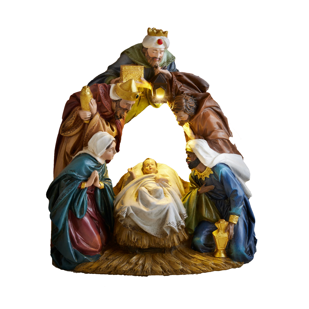 Light-up Archway Nativity Figurine